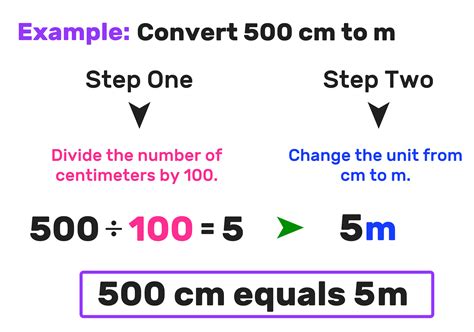 Convert metres to cm .